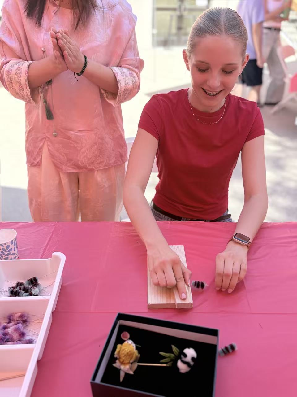 Adult participant with creation